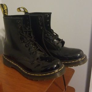 Worn Once Dr. Martens Patent Leather Boots